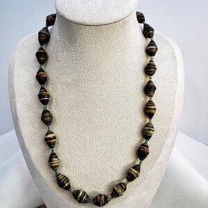 Artisan Paper Lantern Necklace